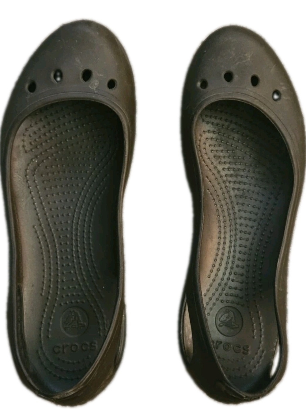 Crocs Black Kadee Ballet Flats - Size 8